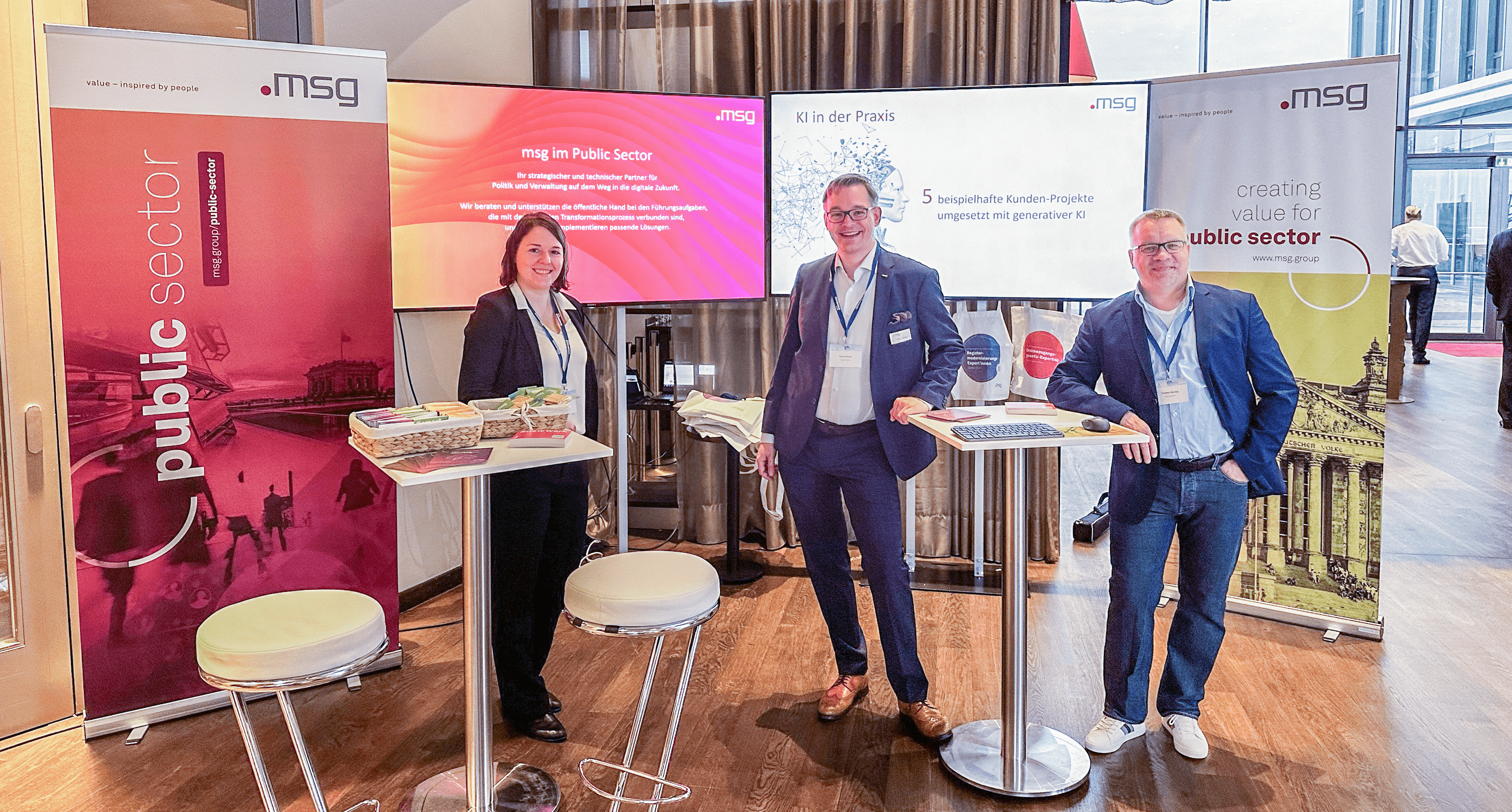 Anja Zielinski, Patrick Schwarz, Torsten Glorius auf der Nordländer Konferenz 2023